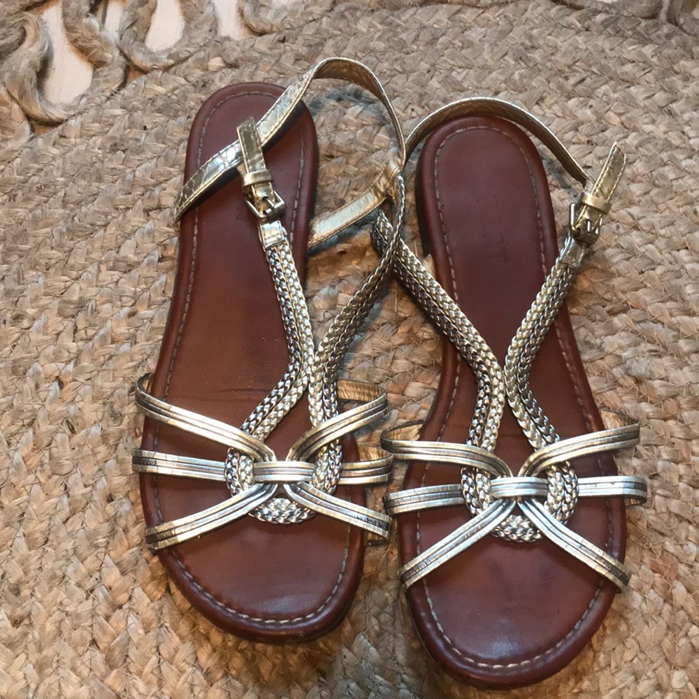 Metallic Sandals